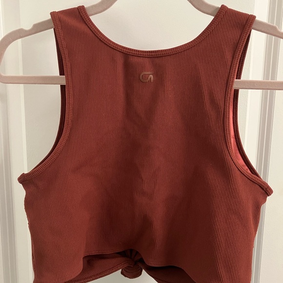 GAP Rust Ribbed Tank Top - Picture 2 of 3